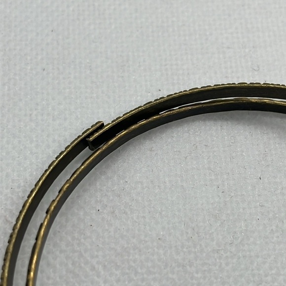 Womens Gold and Sliver Tone Stack Bangle Bracelets - Picture 8 of 16